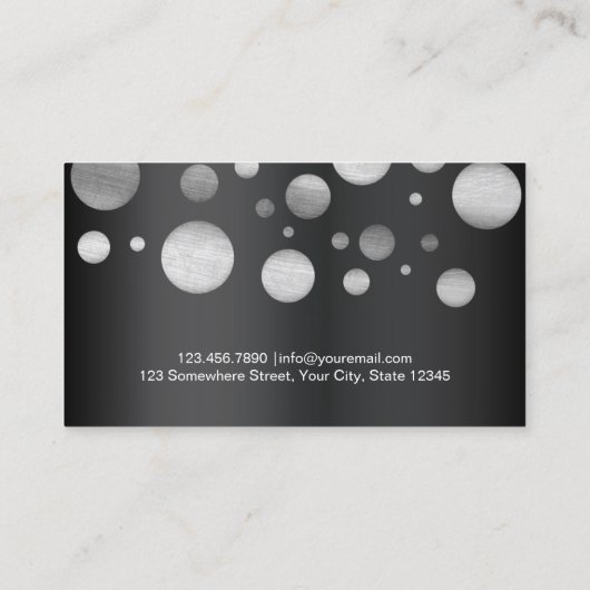 シルバモダンンドットヨガインストラクター 名刺 (裏面)