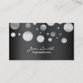 シルバモダンンドットヨガインストラクター 名刺 (正面)