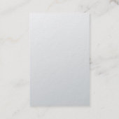 シルバモダンーエレガントルックデザインプレーントレンディー 名刺 (裏面)