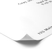 シルバモダンーサロン価格表ポスター ポスター (角)