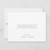 シルバモダンースクリプトサンキューカード サンキューカード (裏面)