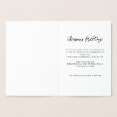 シルバモダンーススノーフレークスビジネスホリデー 箔カード (内部)