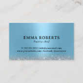 シルバモダンードップスブルーパティシシェフベーカリー 名刺 (裏面)