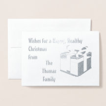 シルバモダンーパーソナライズされたファミリークリスマス