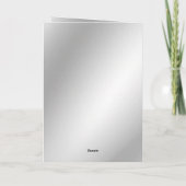 シルバモダンーピンクローズ夫25周年記念 カード (裏面)