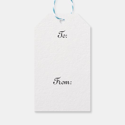 シルバモダンー金ゴールドの様式化クリスマスツリー ギフトタグ (裏面)