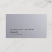 シルバユニークーグレイ背景コンサルタント 名刺 (裏面)