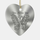 シルバレースのようーバタフライオーナメント セラミックオーナメント (右)