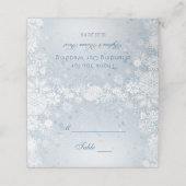 シルバレースのようーブルーの白い雪 プレイスカード (外部開封)