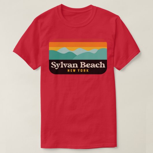 シルバンビーチNYアップステートニューヨークウティカシラキュース Tシャツ (デザイン正面)