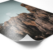 シルバンレイクの岩の上の月 フォトプリント            (角)