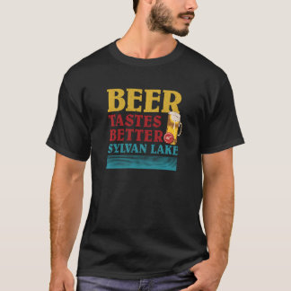 シルバンレイクレイクライフビールの味がラで良い Tシャツ