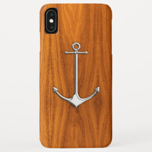 シルバーいかりオンチークヴェネア航海のライフスタイル iPhone XS MAXケース
