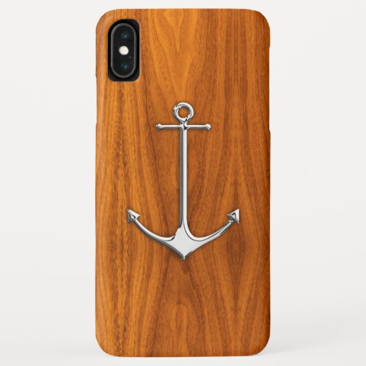 シルバーいかりオンチークヴェネア航海のライフスタイル Case-Mate iPhoneケース (裏面)