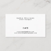 シルバーおよびタンの幾何学的パターン 名刺 (裏面)