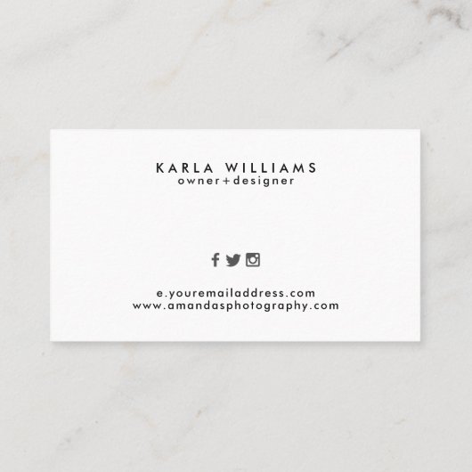 シルバーおよびタンの幾何学的パターン 名刺 (裏面)