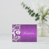 シルバーおよびパープルダマスクIIエンクロージャカード エンクロージャーカード (スタンド正面)