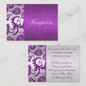 シルバーおよびパープルダマスクIIエンクロージャカード エンクロージャーカード (正面/裏面)
