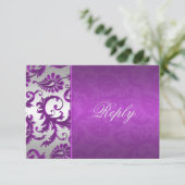 シルバーおよびパープルダマスクIIリプライ・カード 出欠カード (スタンド正面)