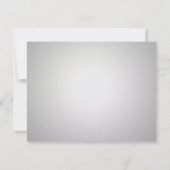 シルバーおよびブラックのサックス応答カード 出欠カード (裏面)