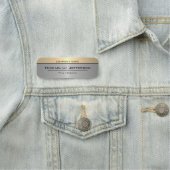 シルバーおよび金ゴールドメタリックきらめくエレガント: & Luxury 名札 (インサイチュ)