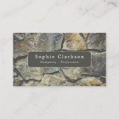 シルバーおよび金ゴールド石板効果素朴、 名刺 (正面)