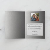 シルバーお洒落ハート25結婚周年記念 カード (内部)