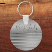 シルバーお洒落ボスレディ キーホルダー (正面)