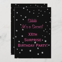 シルバーかわいらしスターズサプライズ誕生日