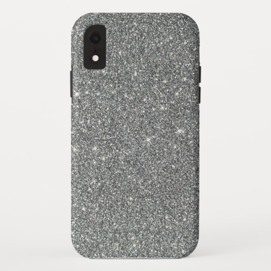 シルバーきらきら光る Case-Mate iPhoneケース (裏面)