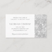 シルバーきらめくとスパークルディスカウント15%カード 名刺 (裏面)