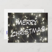 シルバーきらめくライツクリスマスはがき ポストカード (正面/裏面)