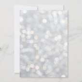 シルバーきらめく社交ダンス30th誕生日招待状 招待状 (裏面)