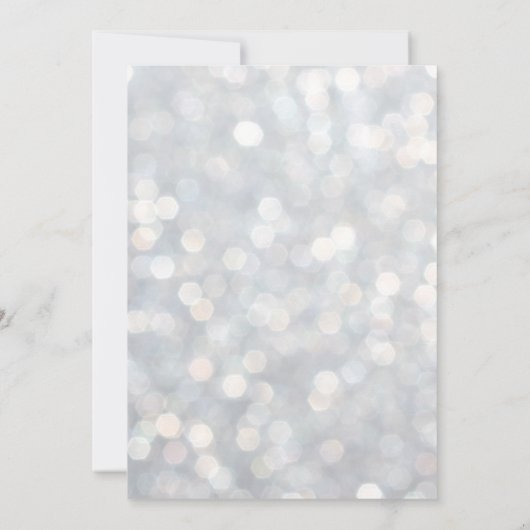 シルバーきらめく社交ダンス40th誕生日招待状 招待状 (裏面)