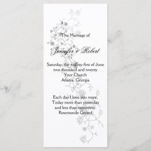 シルバーつる植物計画 プログラム (正面)