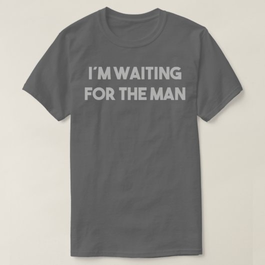 シルバーという男を待っている Tシャツ (デザイン正面)