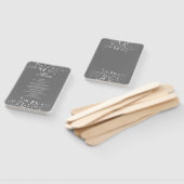 シルバーとグレー結婚のメニュー ハンドファン (組立なし)