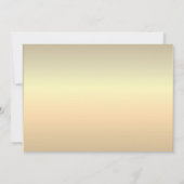 シルバーとゴールドの写真 ウェディング 招待状 (裏面)