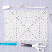 シルバーとゴールドの水玉模様 薄葉紙 (クラフト)