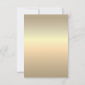 シルバーとゴールドの箔押し花柄 ウェディング詳細カード 招待状 (裏面)