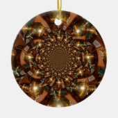 シルバーとゴールドエレガントな茶文化 – ヴィンテージサモフ セラミックオーナメント (正面)