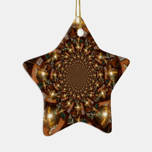 シルバーとゴールドエレガントな茶文化 – ヴィンテージサモフ セラミックオーナメント (右)