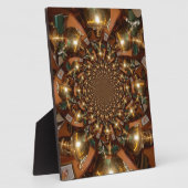 シルバーとゴールドエレガントな茶文化 – ヴィンテージサモフ フォトプラーク (側面)