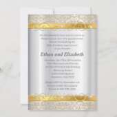 シルバーとゴールド ダイヤモンド 50周年記念 招待状 (裏面)