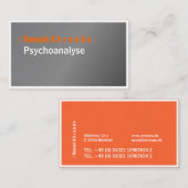 シルバーとタイポグラフィエレガントははっきりした、 名刺 (正面/裏面)