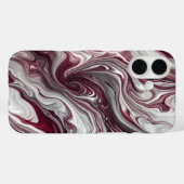 シルバーとパープルの渦巻き iPhone / iPad ケース Case-Mate iPhoneケース (裏面 (横))