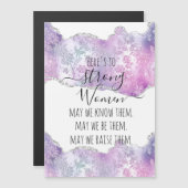 シルバーとピンクボタニカル強い女性引用文ギフト (正面/裏面)