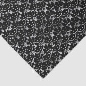 シルバーとブラックのアールデコパターン 薄葉紙 (詳細)