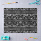 シルバーとブラックのアールデコ・デコパージュ 薄葉紙 (クラフト)