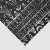 シルバーとブラックのアールデコ・デコパージュ 薄葉紙 (詳細)